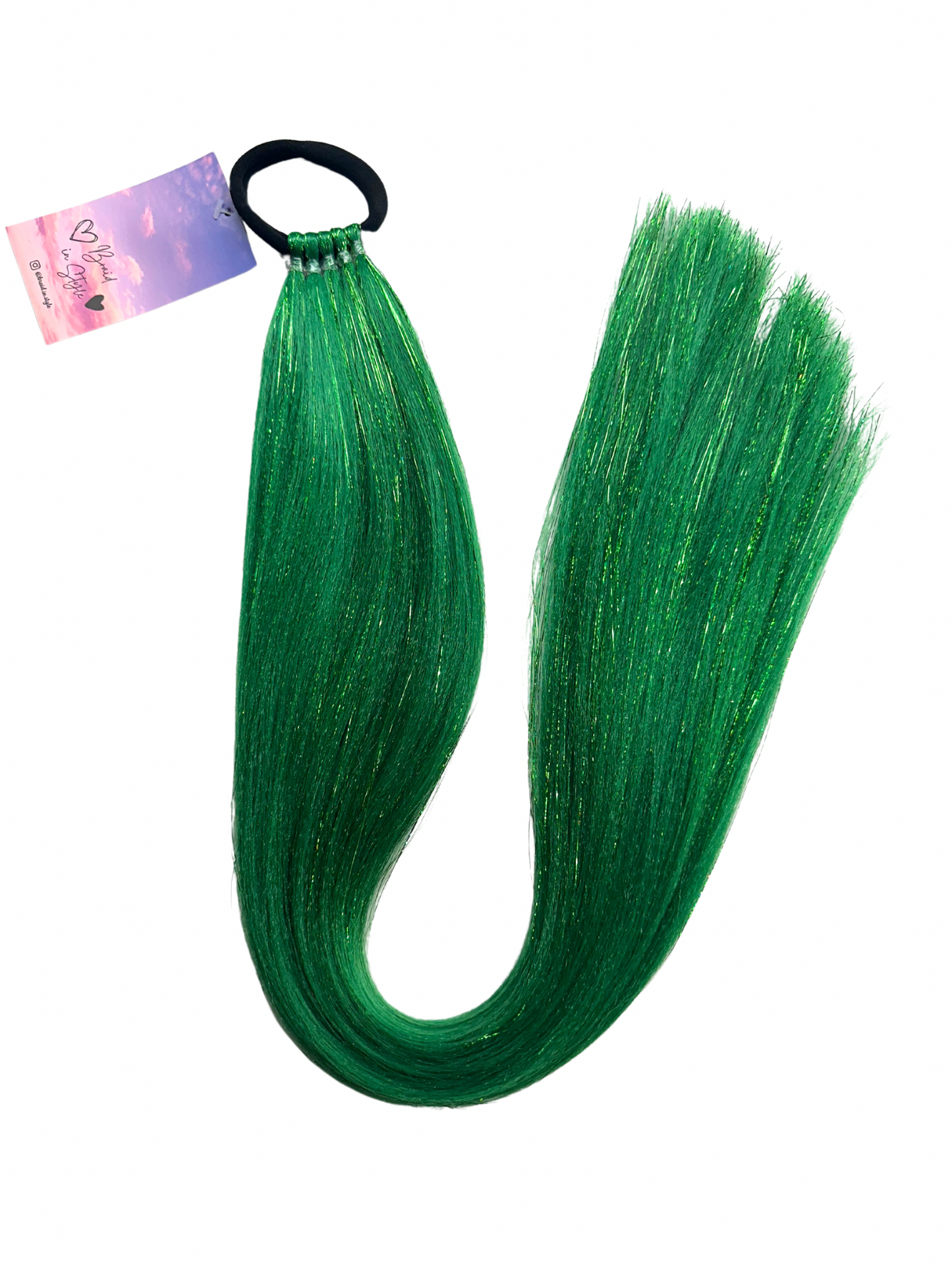Green shimmer braid