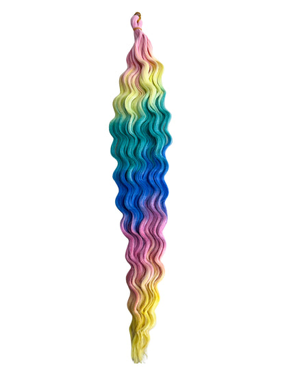 Lollipop mermaid wave braiding hair