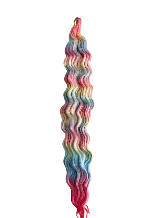 Candycrush mermaid wave braiding hair