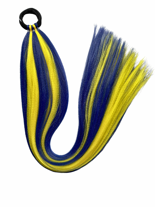 Navy/Yellow sports team braid
