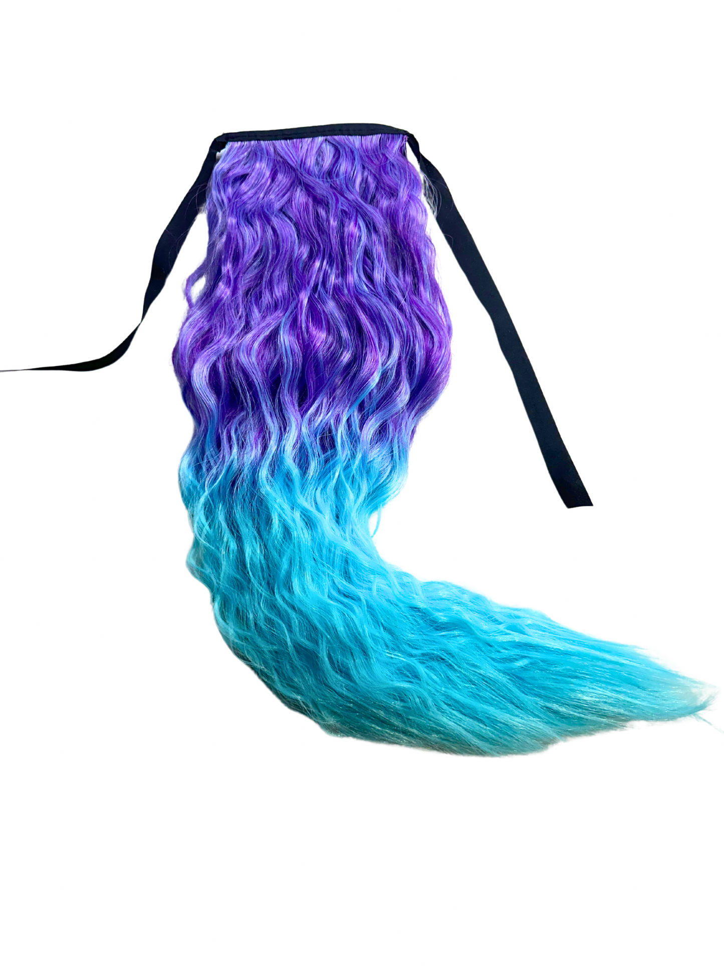 Indigo Rain mermaid hair ponytail