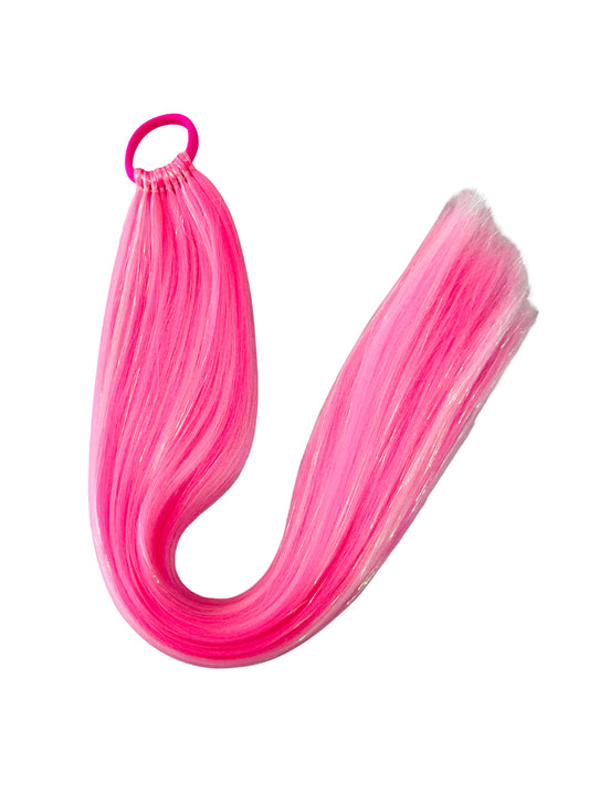 Ultra Luxe mermaid ponytail- Pink snow queen