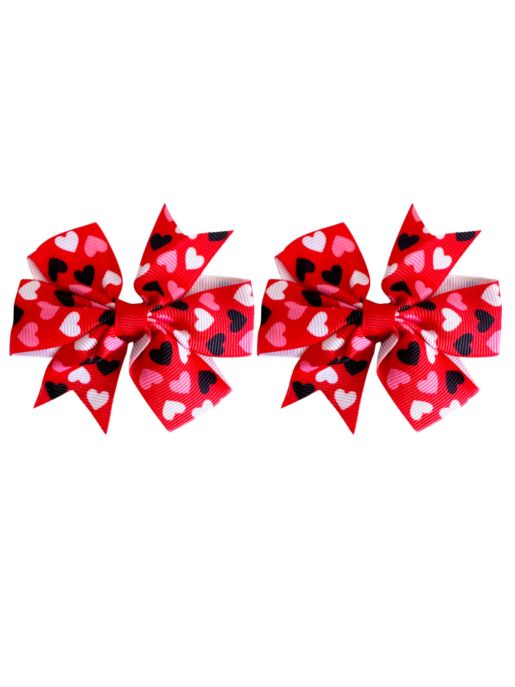 Red Sweetheart hair bow set