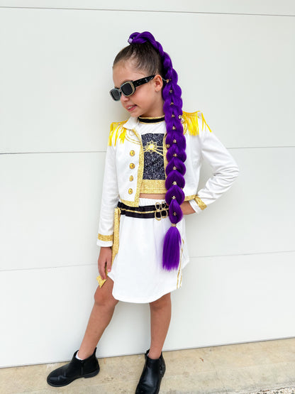Kids white dress up costume