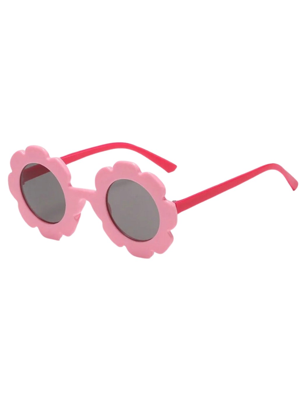 Kids flower sunglasses pink/dark pink two tone