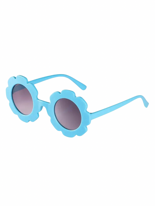 Kids flower sunglasses light blue