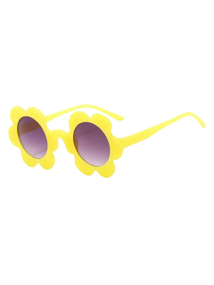 Kids flower sunglasses yellow