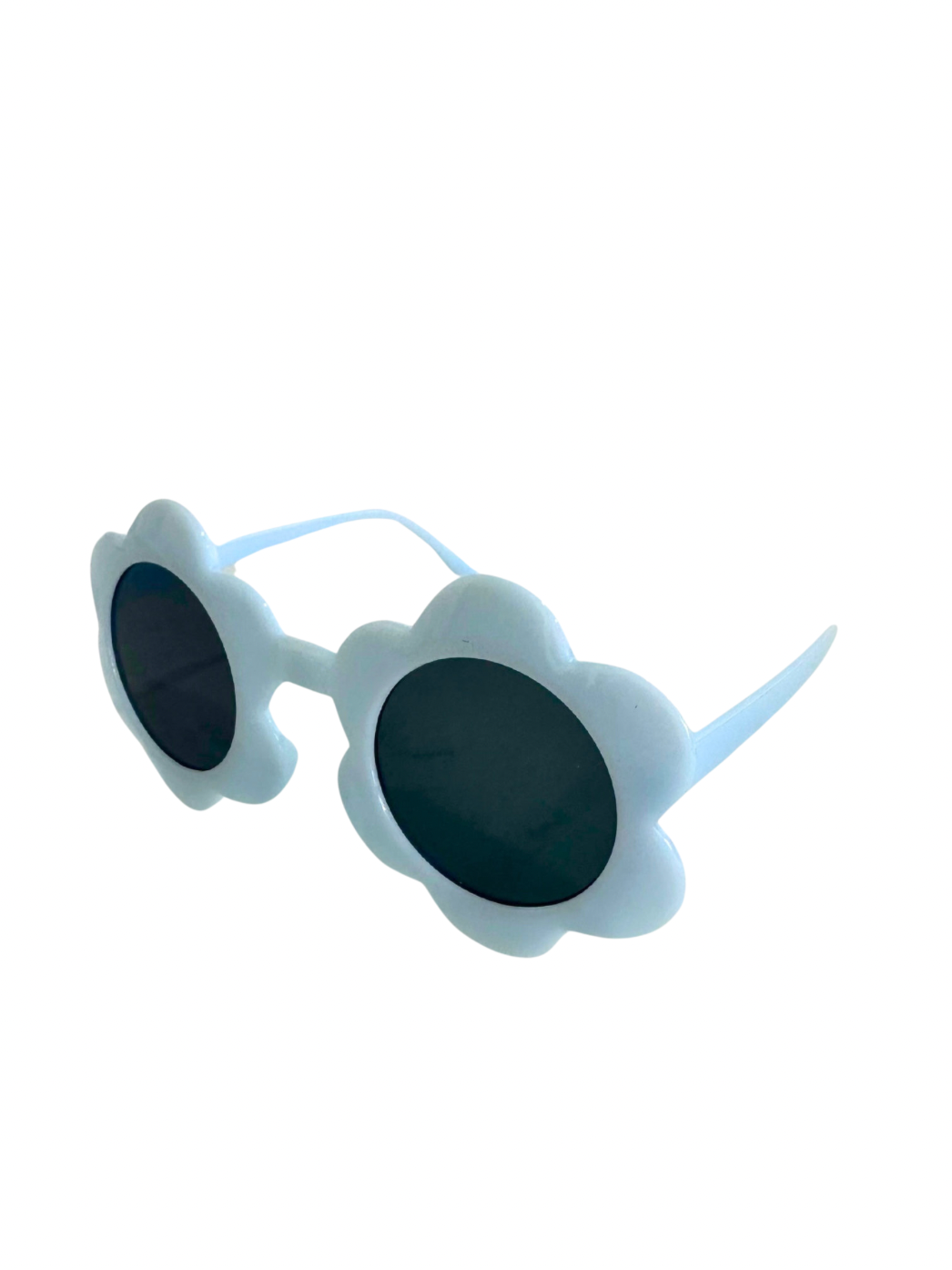 Kids flower sunglasses light pastel blue