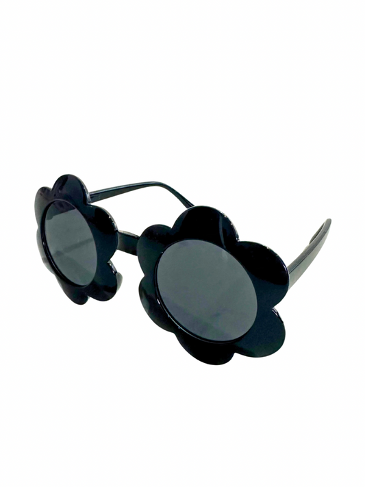 Kids flower sunglasses black