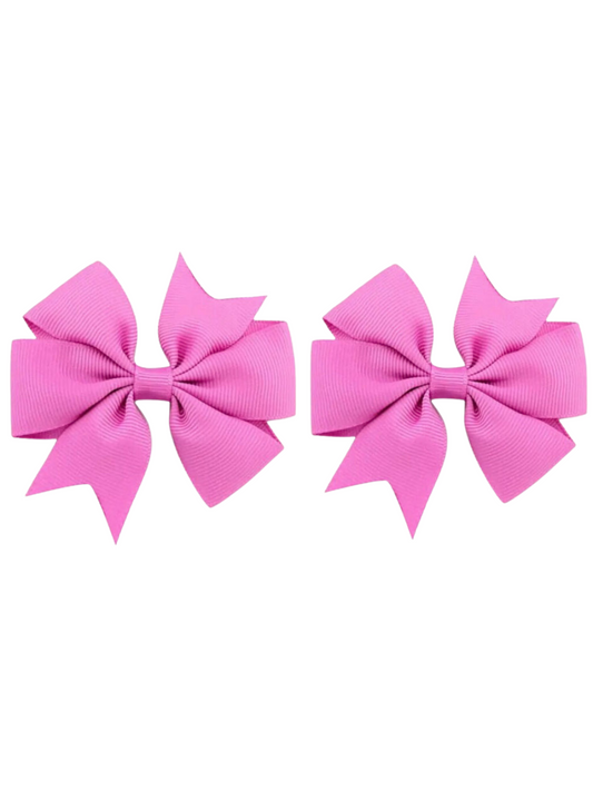 Pink hair bow set