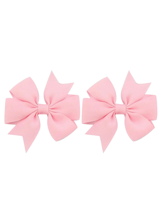 Light Pink hair bow set