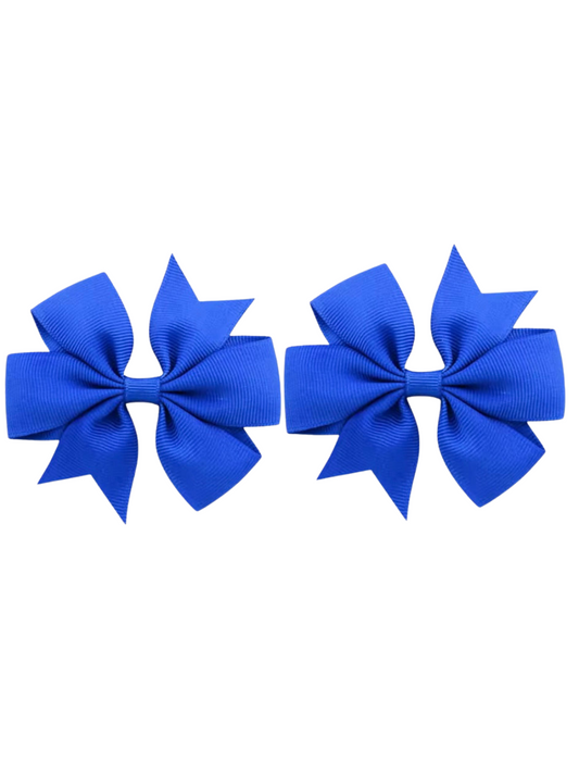 Royal Blue hair bow set