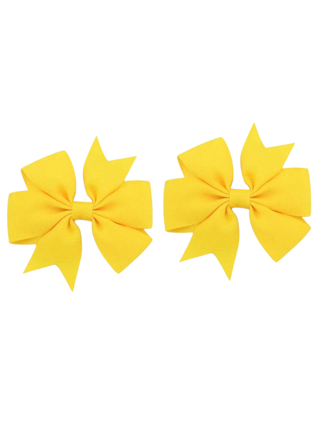 Yellow hair bow set