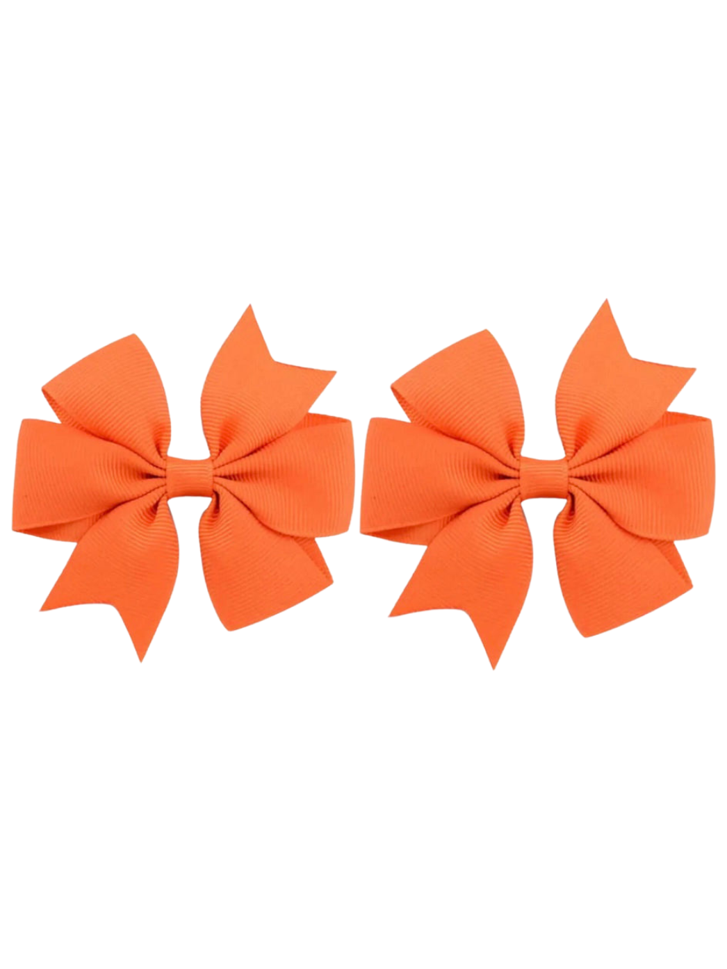 Orange hair bow set