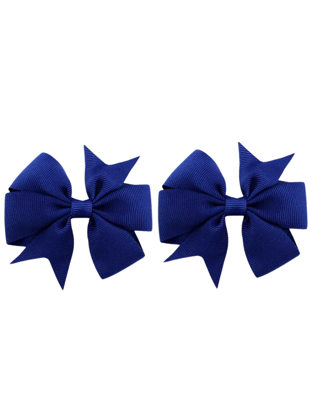 Navy hair bow set