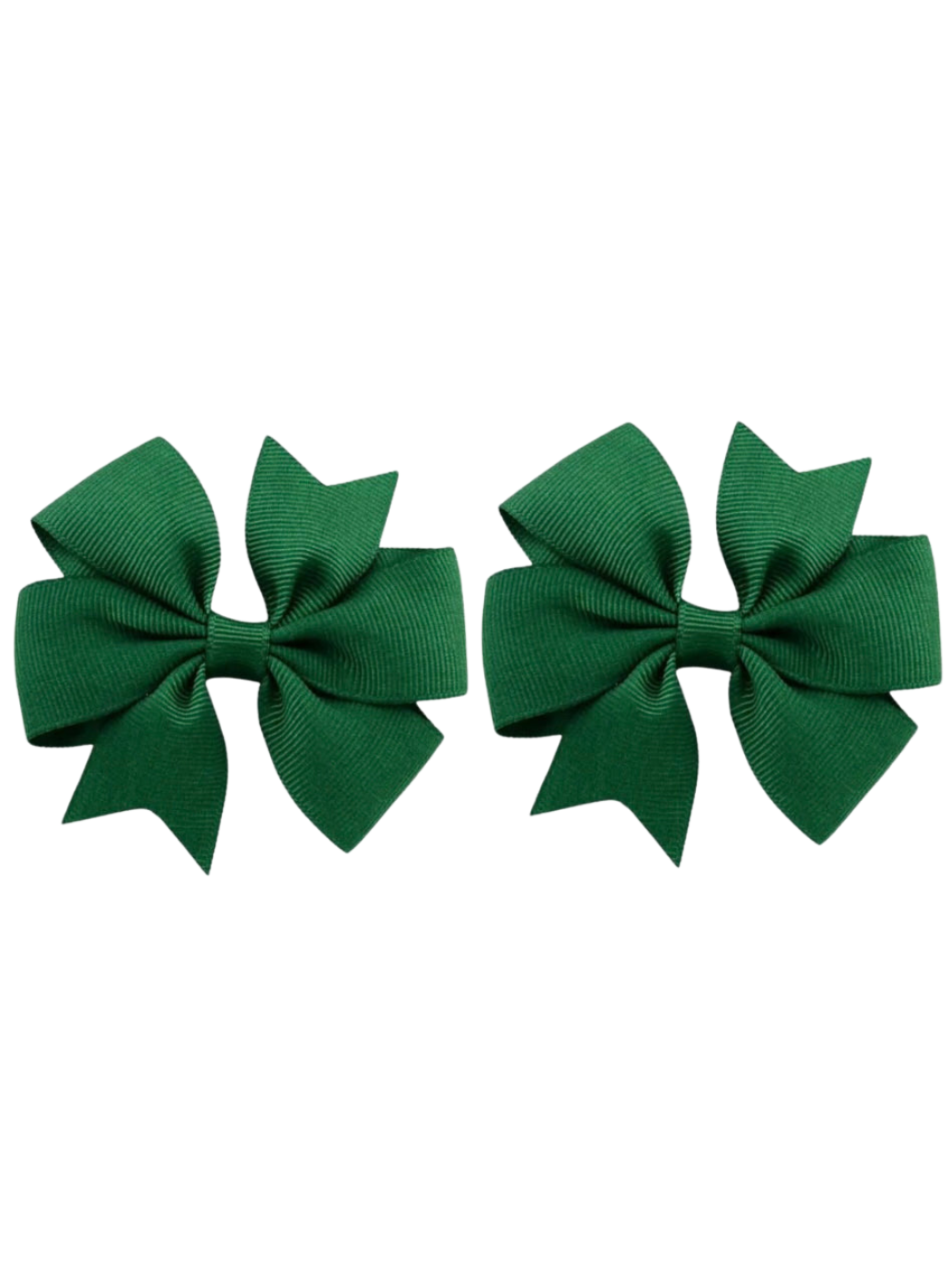 Green hair bow set