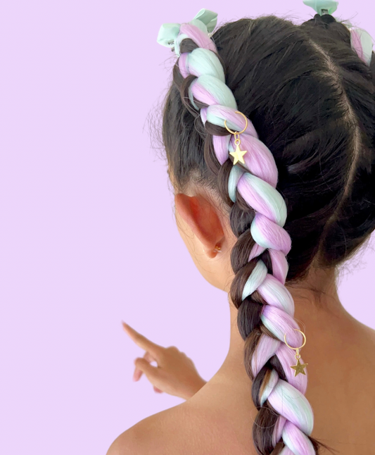 Pastel poppy braid set