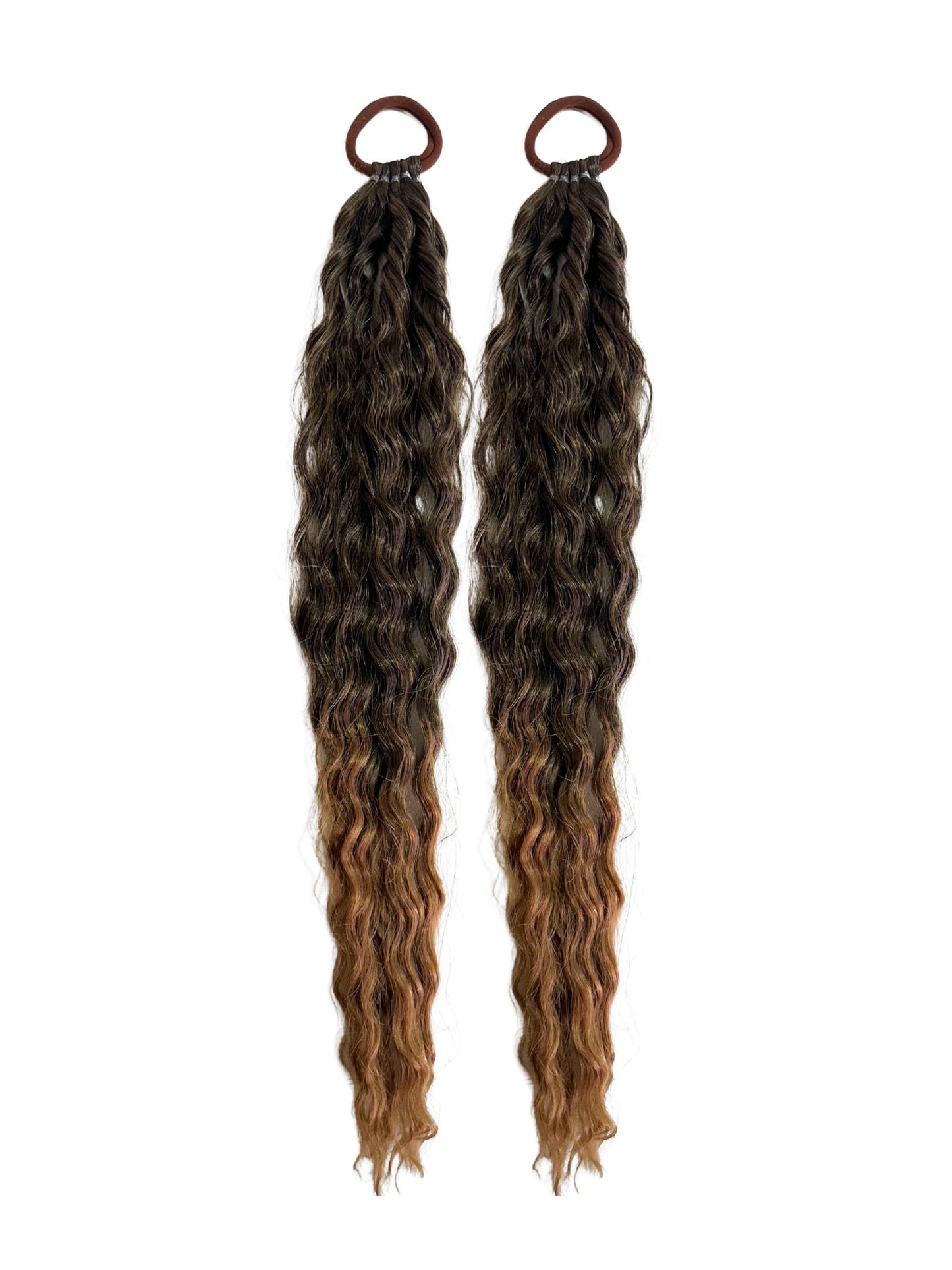 Chestnut mermaid ponytail set