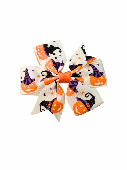 Halloween Pumpkin hair bow