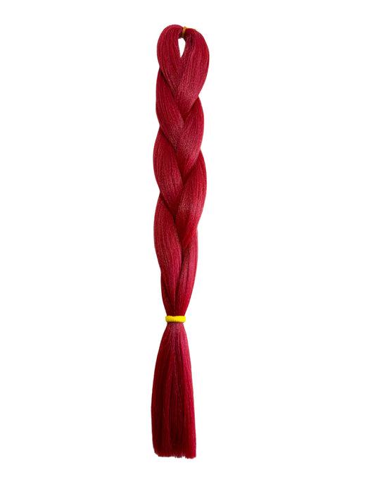 Maroon Braiding hair