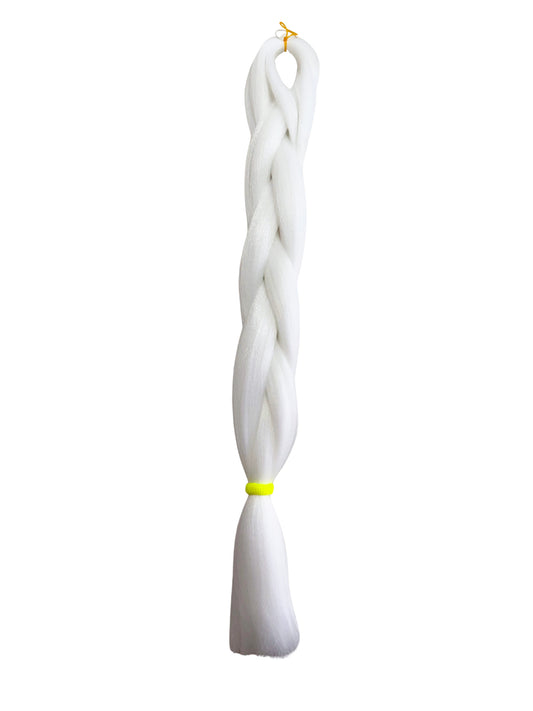 White Braiding hair