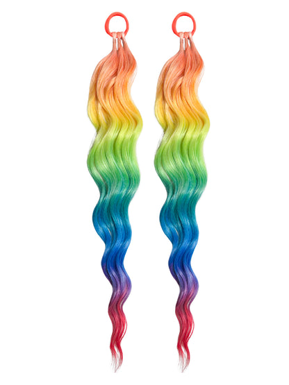Rainbow Diva mermaid ponytail set