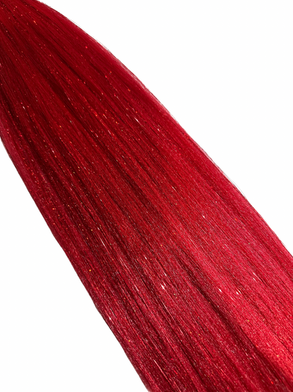 Red shimmer braid set