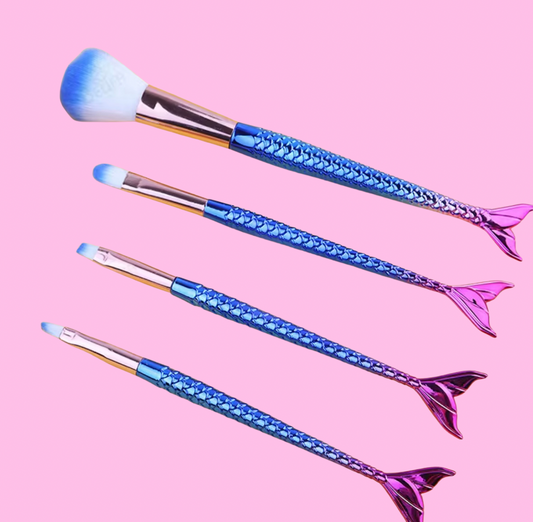 Glitter/Make up brush set- Mermaid dreams