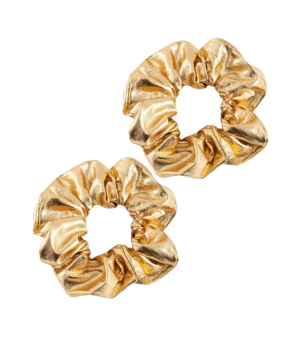 Gold Shimmer Scrunchie Set