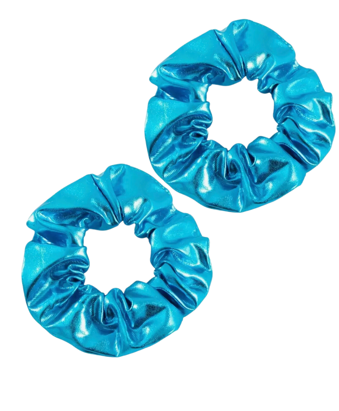 Blue Shimmer Scrunchie Set