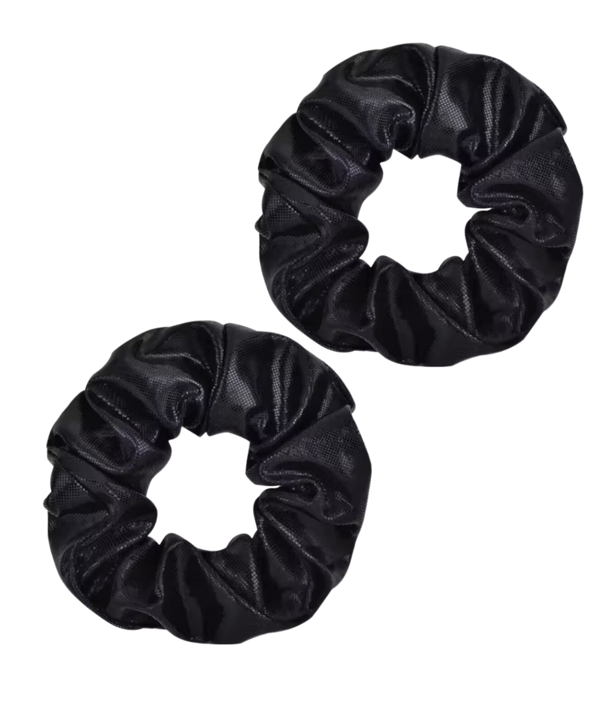 Black Shimmer Scrunchie Set