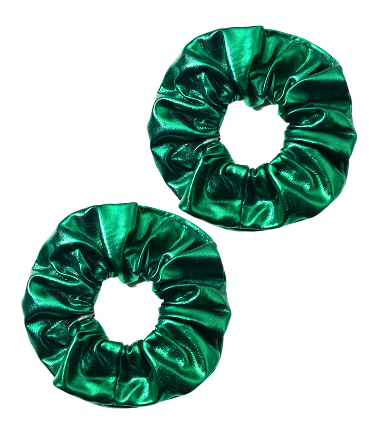 Green Shimmer Scrunchie Set