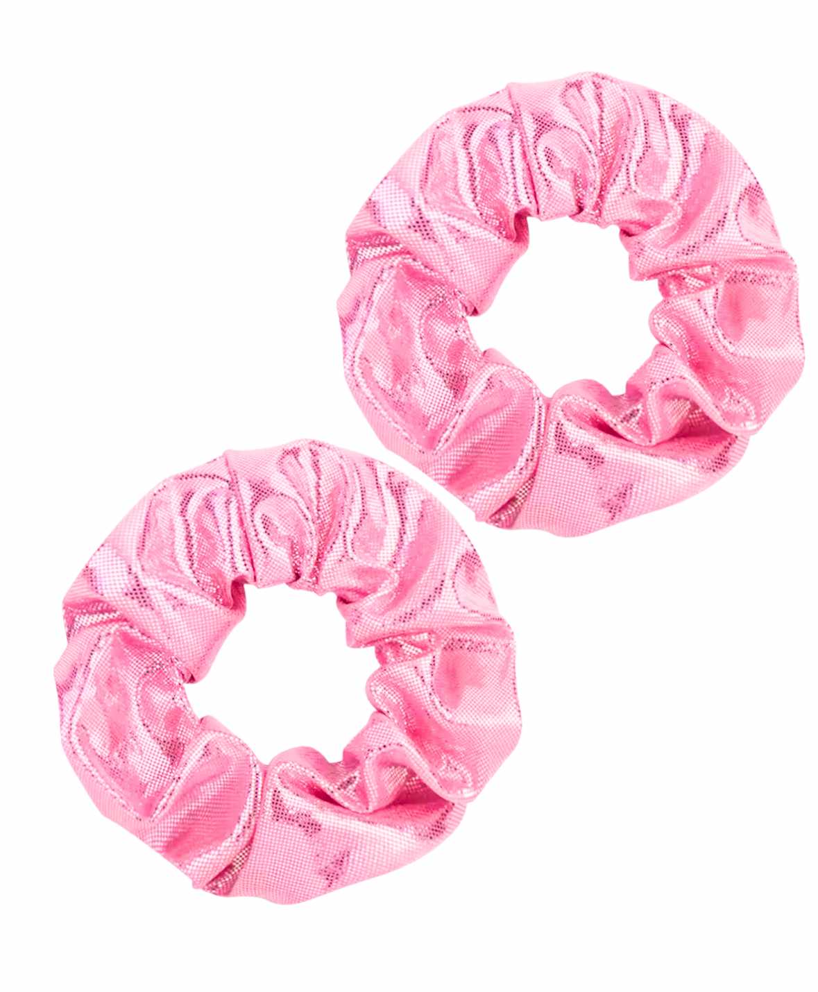 Light Pink Shimmer Scrunchie Set