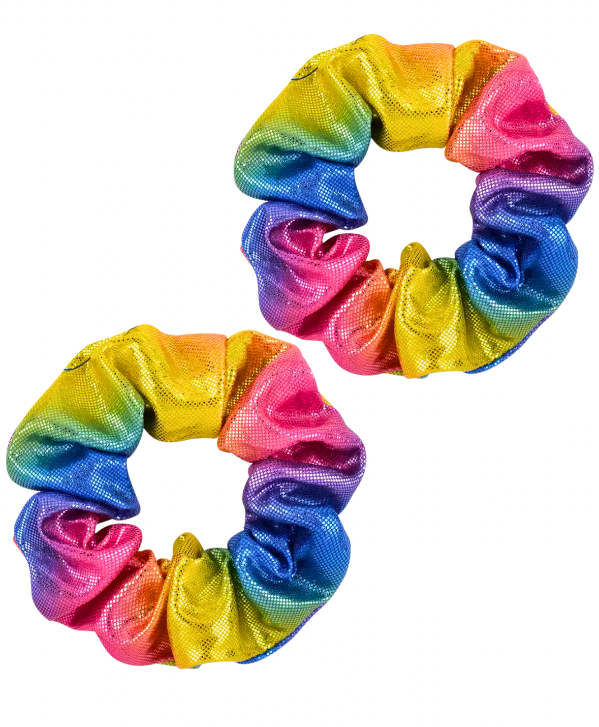 Rainbow Shimmer Scrunchie Set