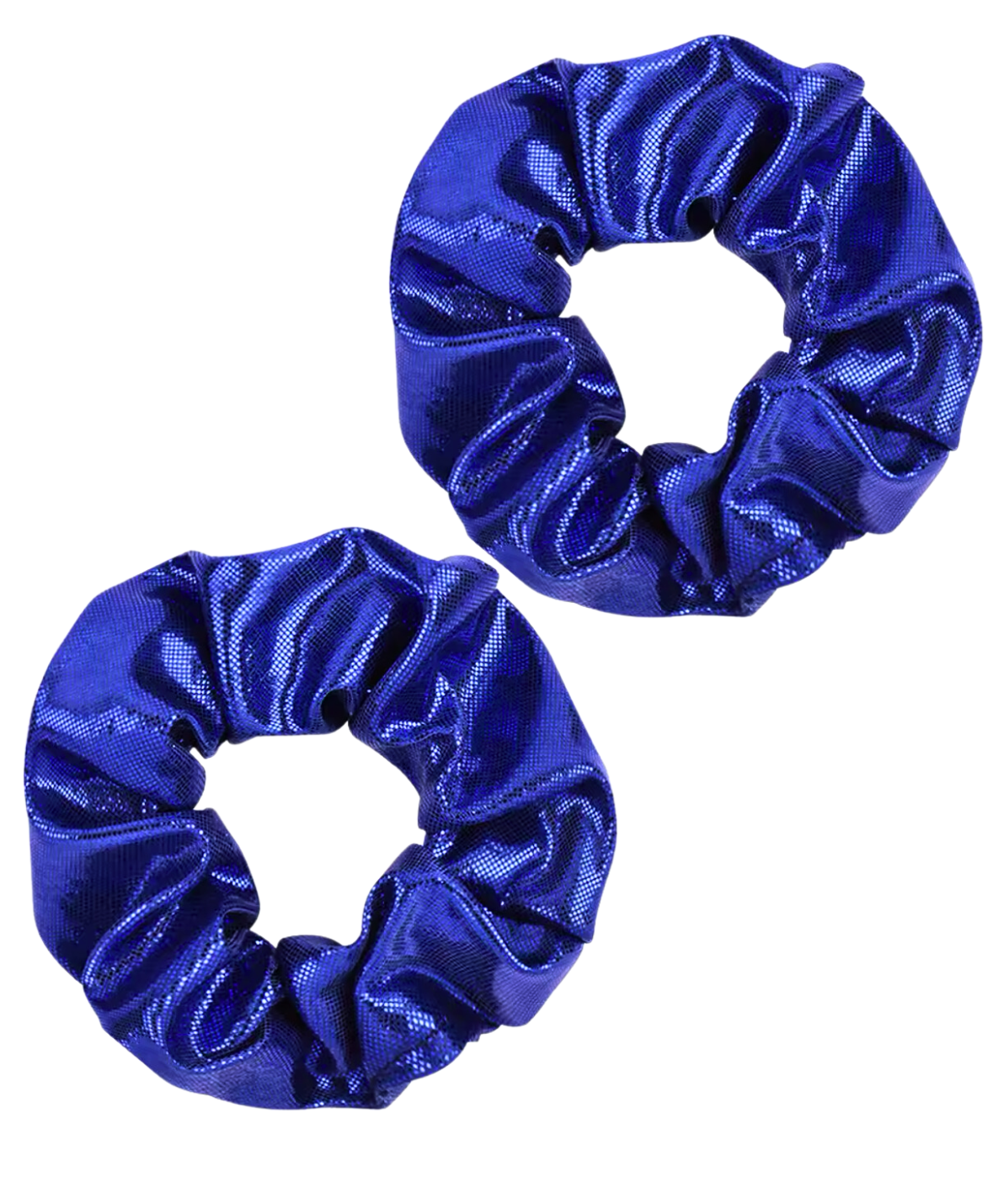 Navy Shimmer Scrunchie Set