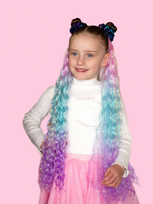 Bubblegum mermaid ponytail set