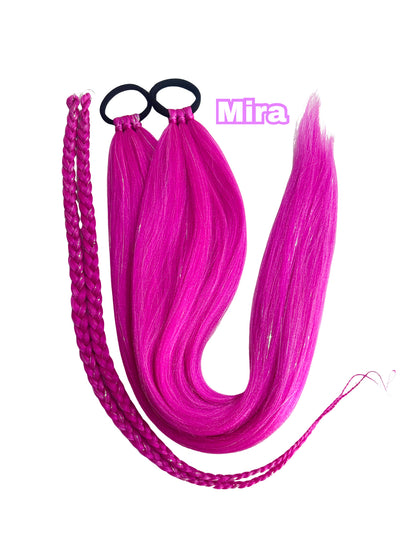 Mira with fringe clips and shimmer ponytail set (pre-order due to arrive on the 5th of June) *please note if you order other items they will all be shipped at once, when this product is restocked.