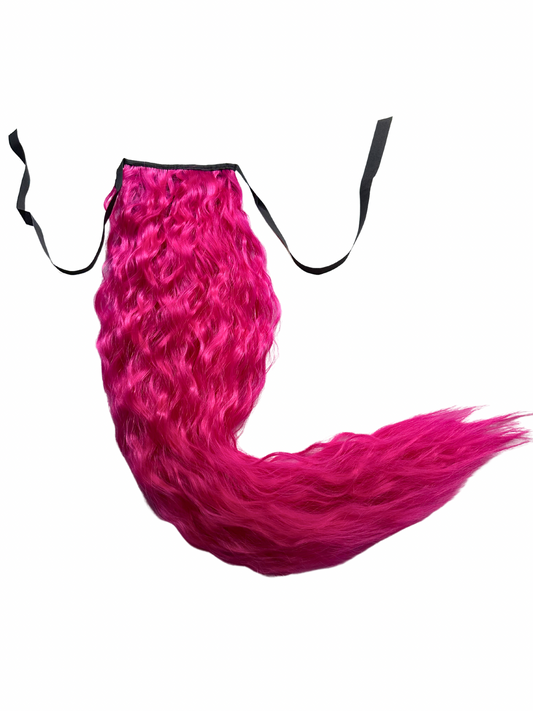Barbie pink mermaid hair ponytail