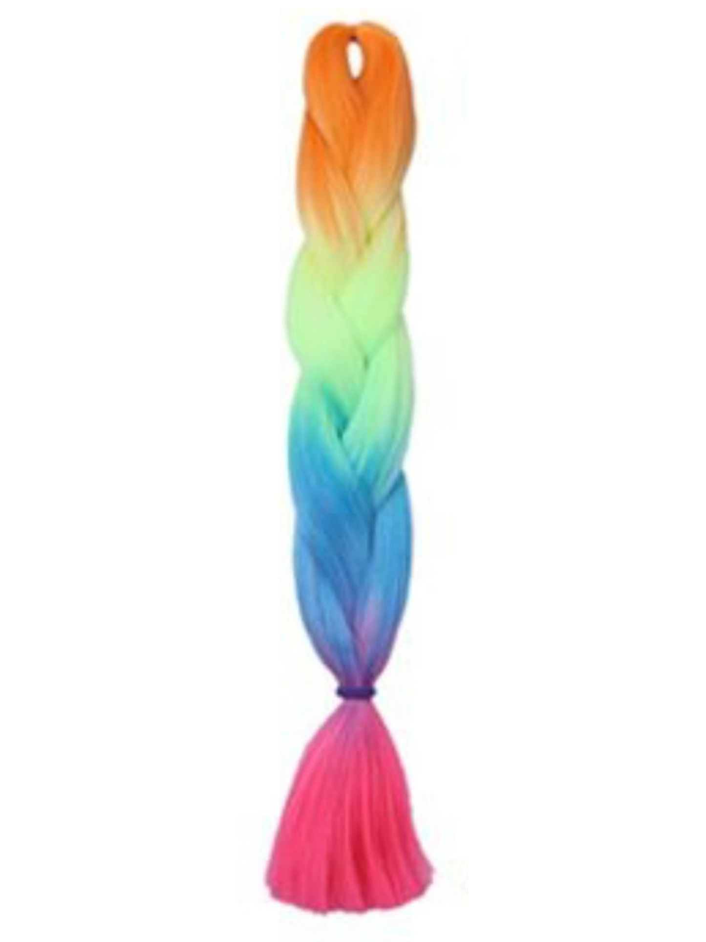 Neon Rainbow Braiding hair