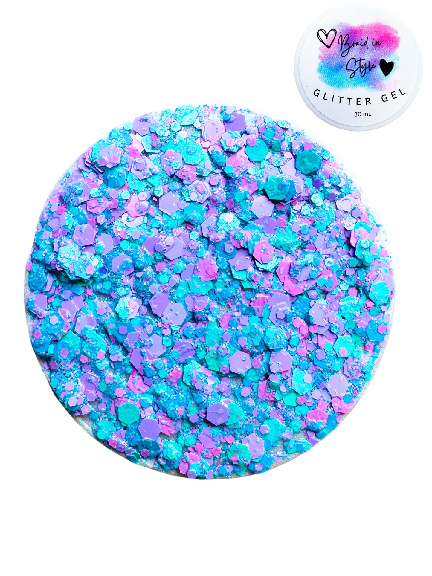 Cotton Candy Glitter Gel 30ml