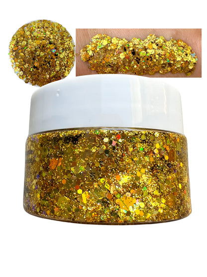 Gold Shimmer Glitter Gel 30ml