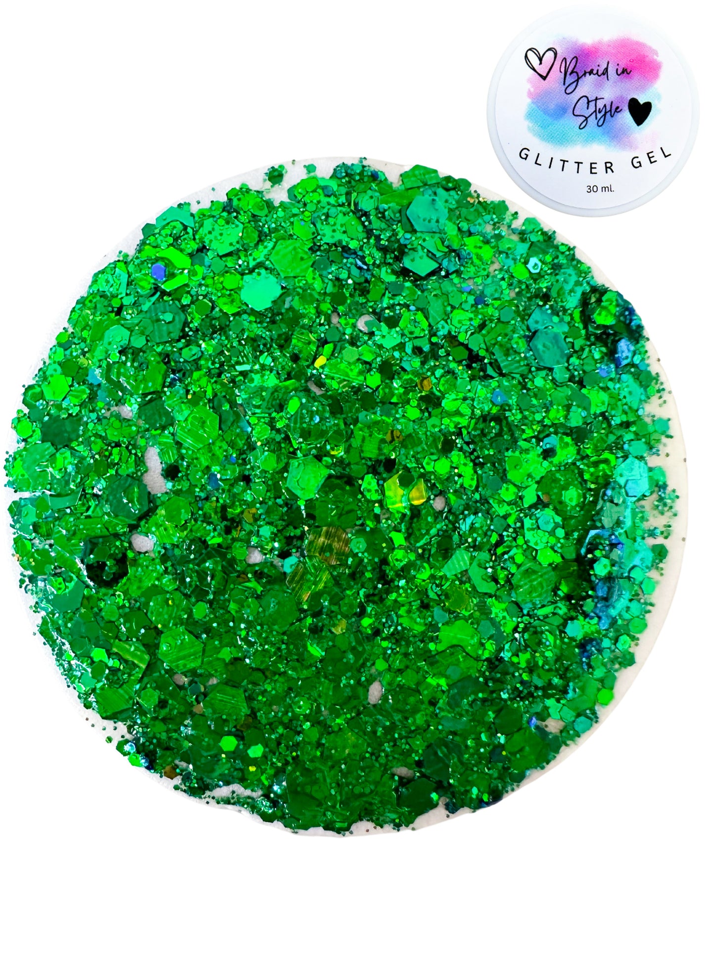 Green Shimmer Glitter Gel 30ml