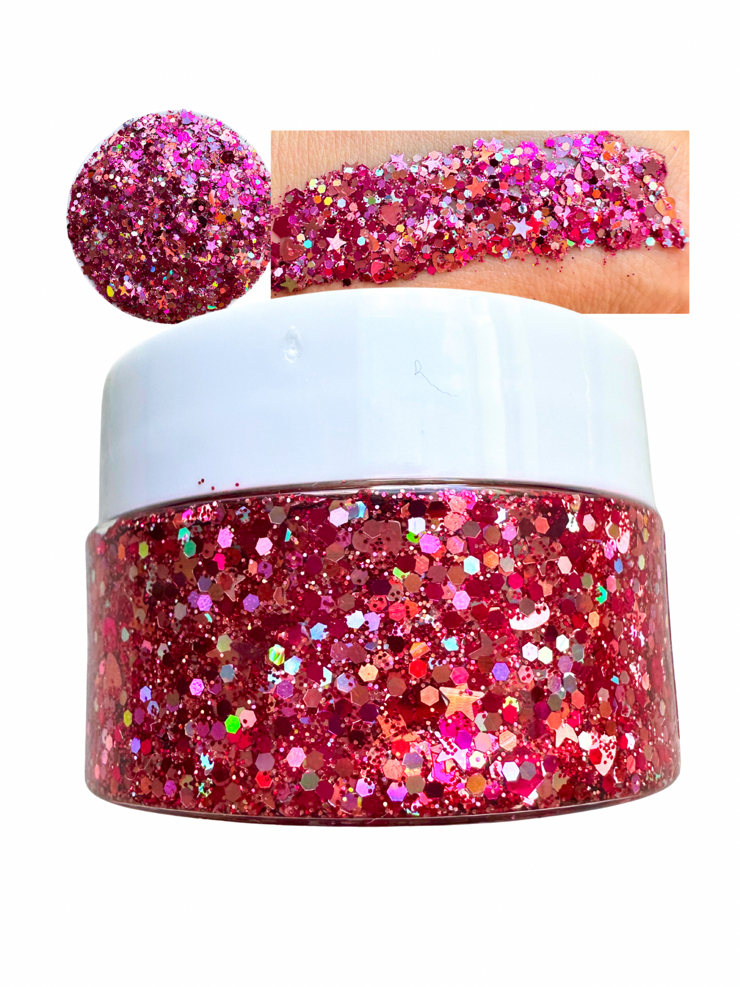 Pink Shimmer Glitter Gel 30ml