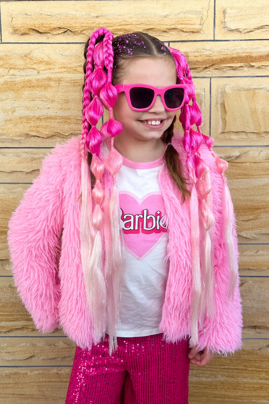 Pretty In Pink LED light up Bubble Ponytail set