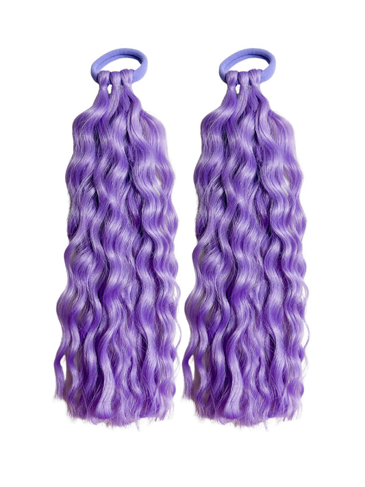 Lilac Mermaid wave MINI ponytail set 30cm set