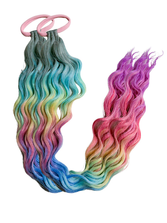 Rainbow Cloud mermaid ponytail set *limited edition