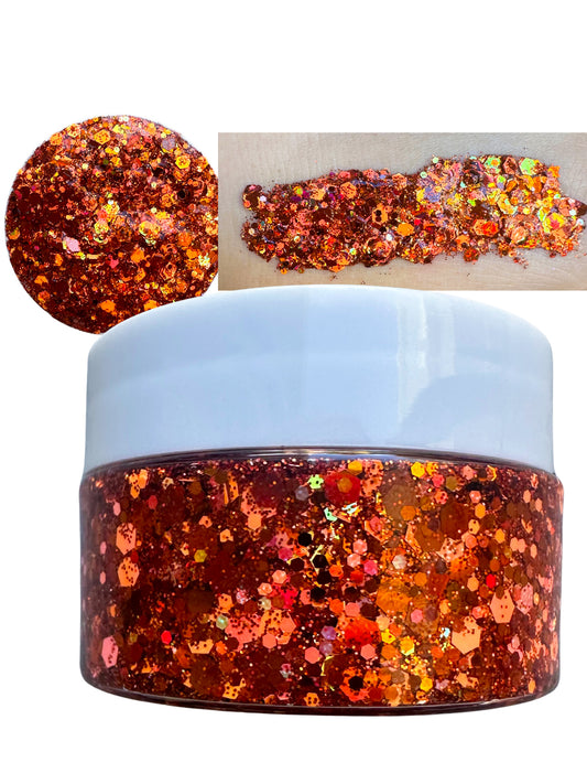 Orange Shimmer Glitter Gel 30ml