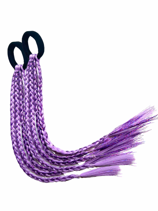 Purple shimmer MINI Pre-braided 30cm set