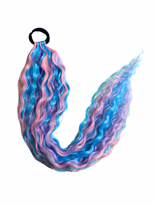 NEW Limited Edition Cotton Candy mermaid single ponytail
