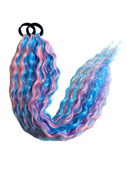 Limited Edition Cotton Candy mermaid ponytail set